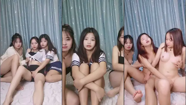 廣東嫩模三美同床,全程露臉制服誘惑,在狼友的指揮下脫光,揉奶玩逼舔奶子,道具抽插姐妹騷穴浪叫呻吟不止